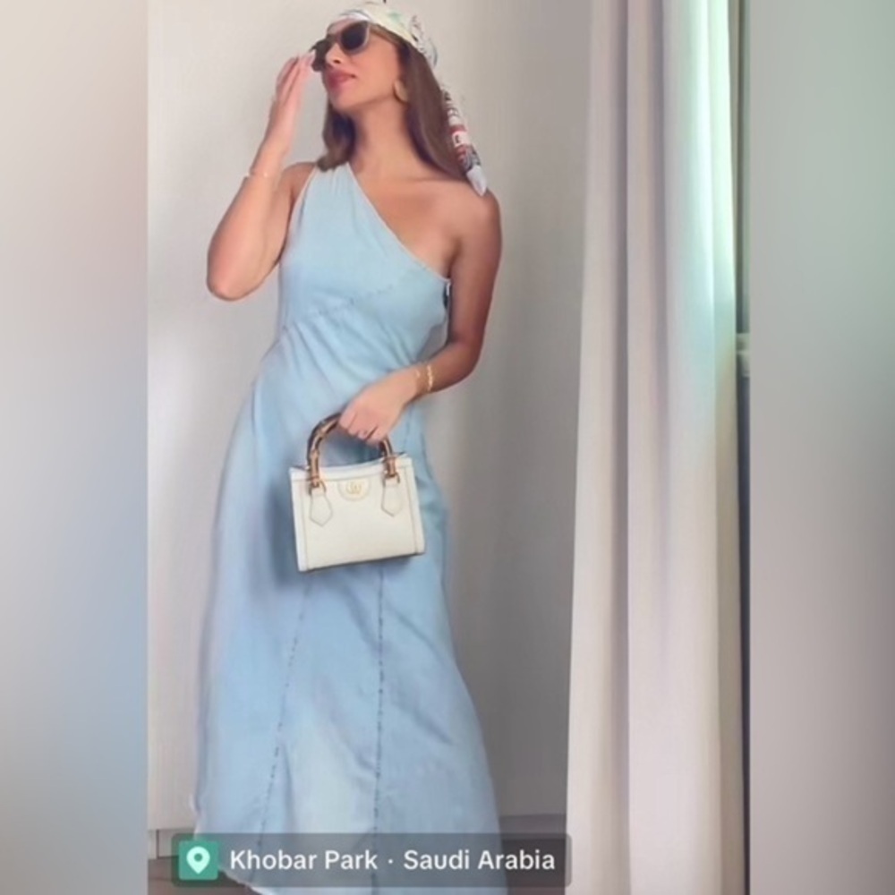 ZARA TRF Asymmetric Denim dress 5520/280